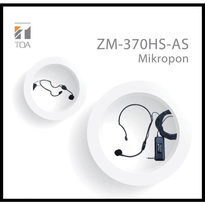 Jual Toa Zm370HsAs Headset Microphone Imam Masjid Mic Bando Jepit