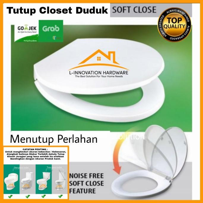 Jual Tutup Closet Duduk Soft Close Toilet Seat Cover Kloset Universal