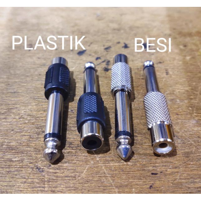 Jual Sambungan Jack Akai To RCA Mono Single Jack Mic To Audio i Plastik