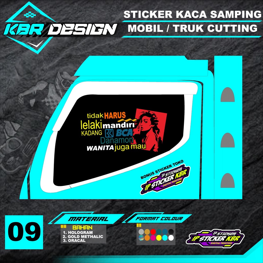Jual STIKER CUTTING KACA TRUCK/ MOBIL (COD) STIKER CUTTING KACA TRUCK ...