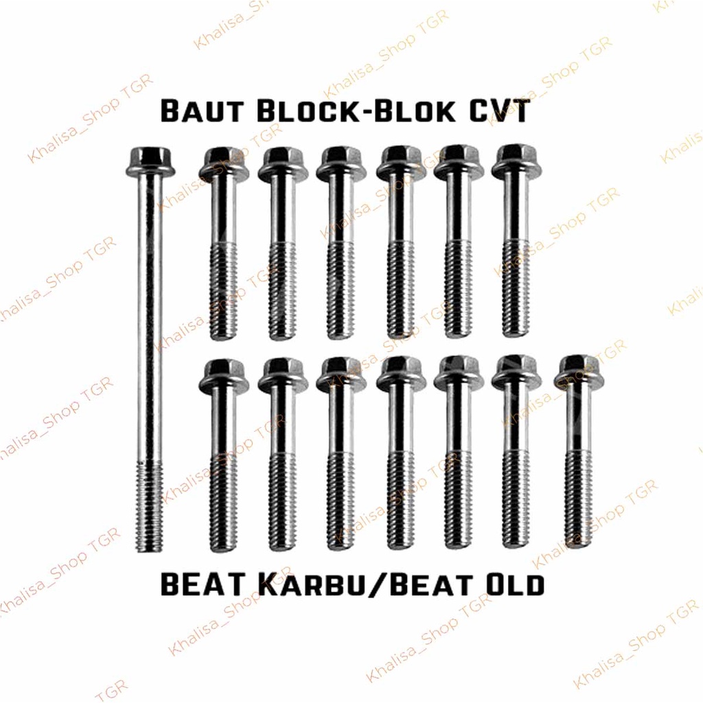 Jual Baut Baud Block Blok Mesin Bak Mesin Crankcase Cvt Kiri Kanan Beat