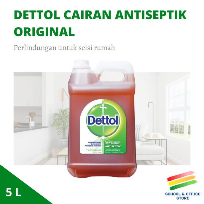 Jual Dettol Antiseptic Liquid 5 Liter ( 5 L ) / Cairan Antiseptik 5L