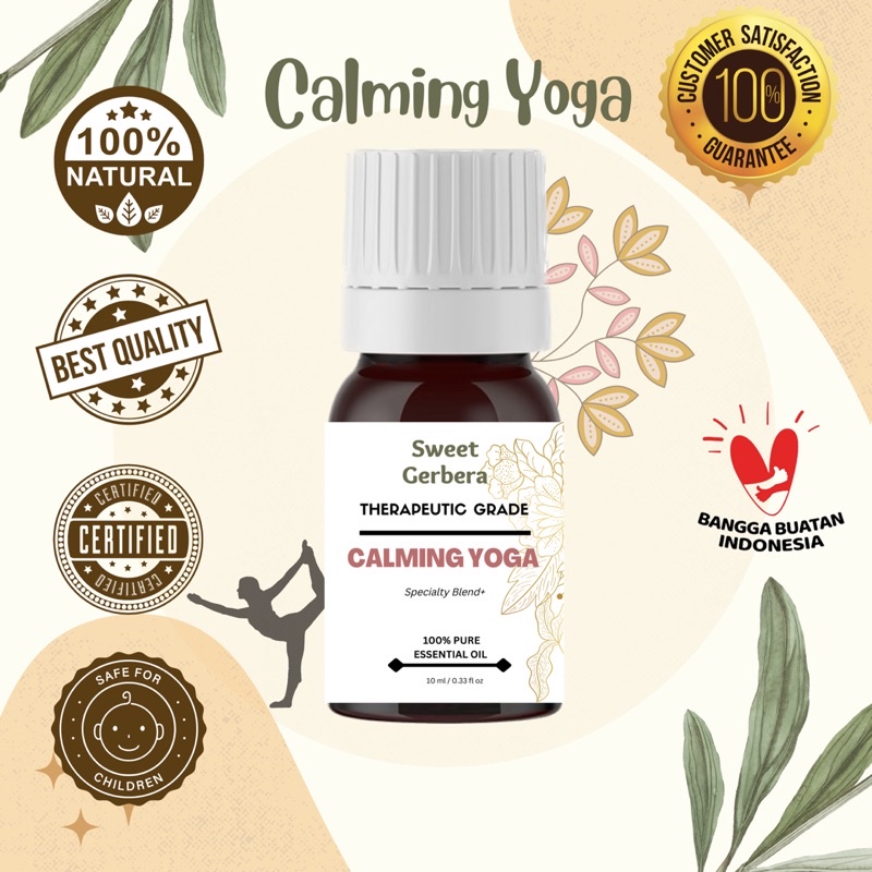 Jual Sweet Gerbera Calming Yoga Essential Oil Drop Membuat Relax dan Calm Natural Alami Aman