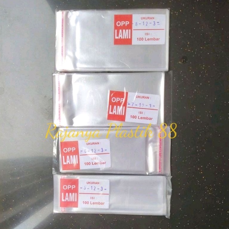 Jual plastik opp lem 4x12 5x12 6x12 7x12 8x12 9x12 opp lem sendok ...