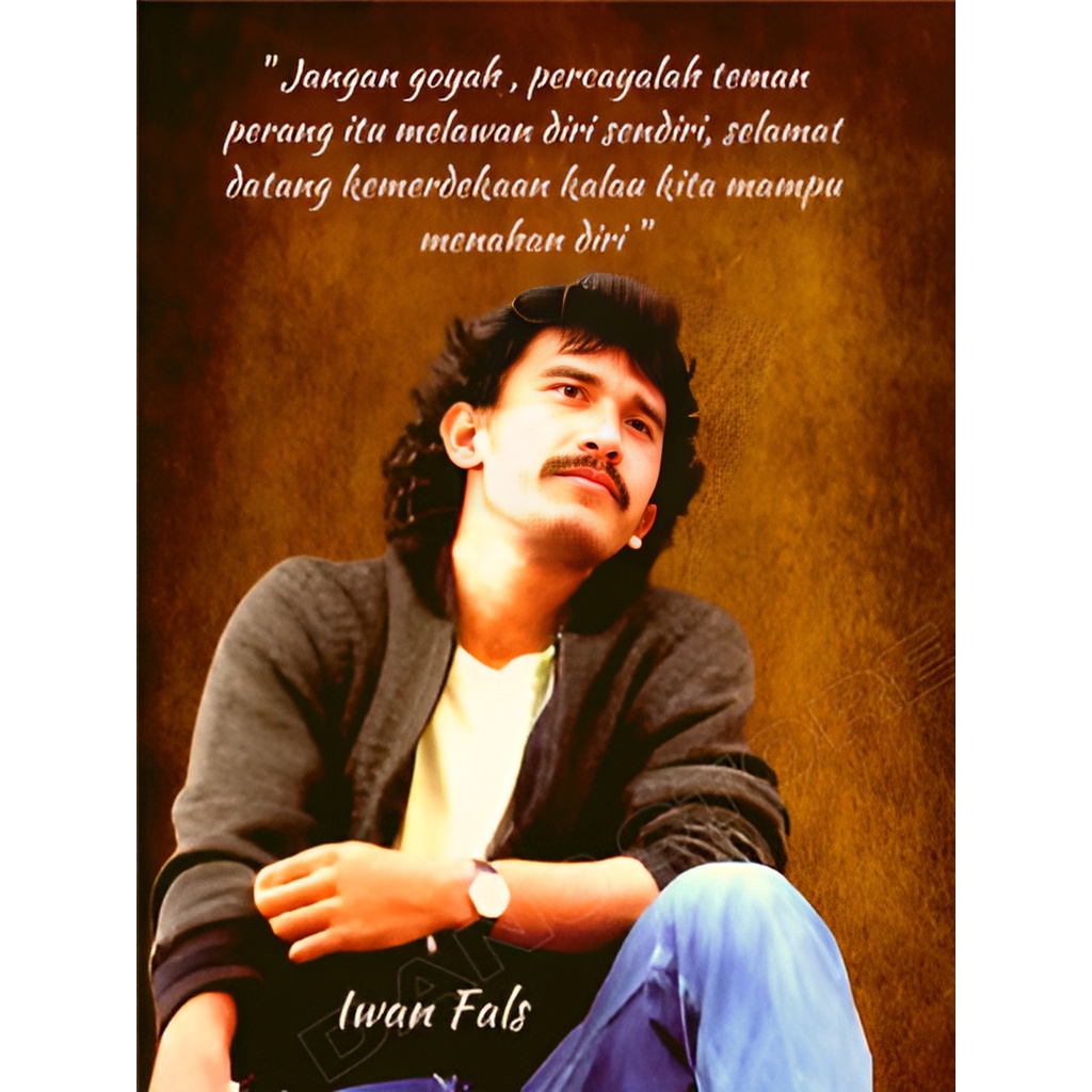 Jual POSTER IWAN FALS / HIASAN DINDING DEKORASI RUANGAN/ POSTER TEMPEL ...