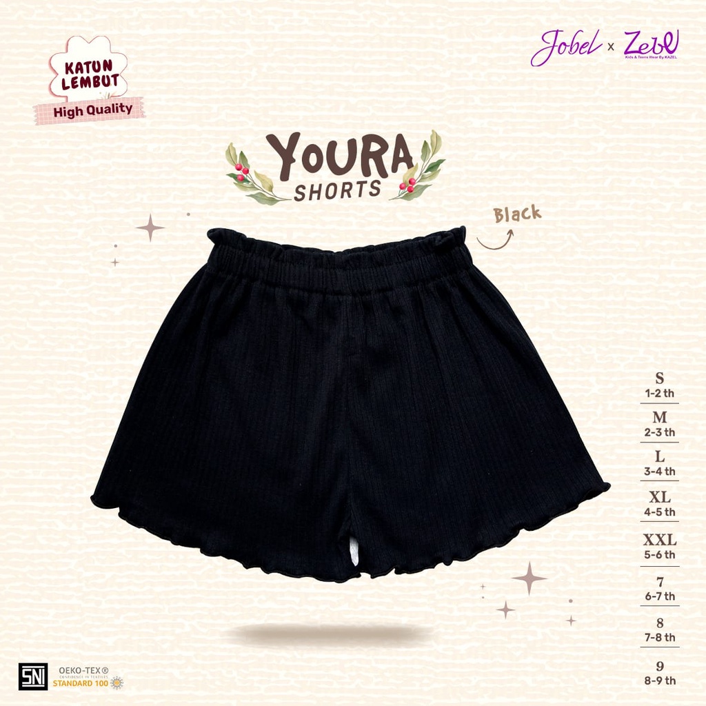 Jual Jobel Tahun Celana Pendek Fashion Girl Youra Shorts X Zebe