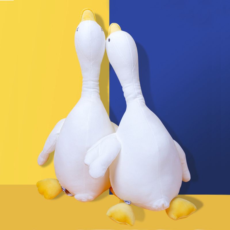 Jual MINISO boneka angksa lucu dan unik- White Goose Series Lying Plush ...