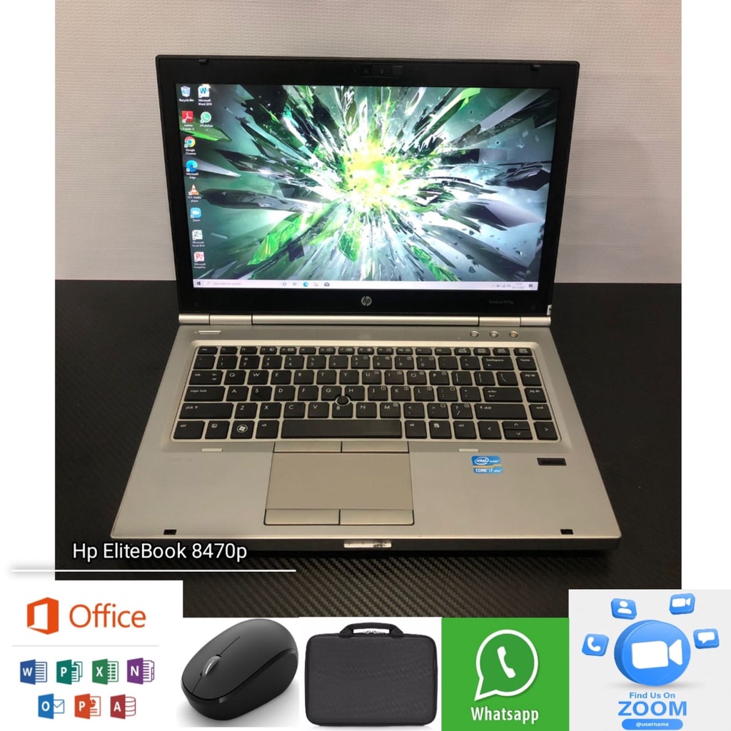 Jual Laptop Hp EliteBook 8470p Intel Core I7 Ram 4GB SSD 128GB Win 10