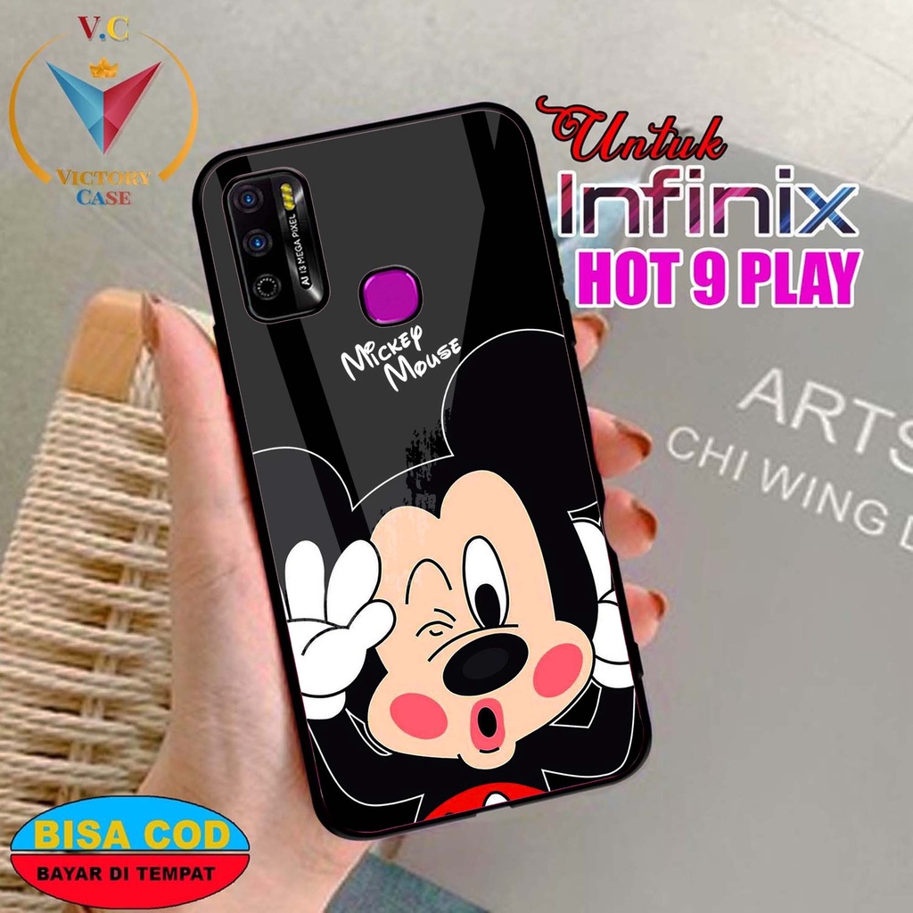 Jual VC Case INFINIX HOT PLAY Motif DSNY Case Hp Glossy Casing
