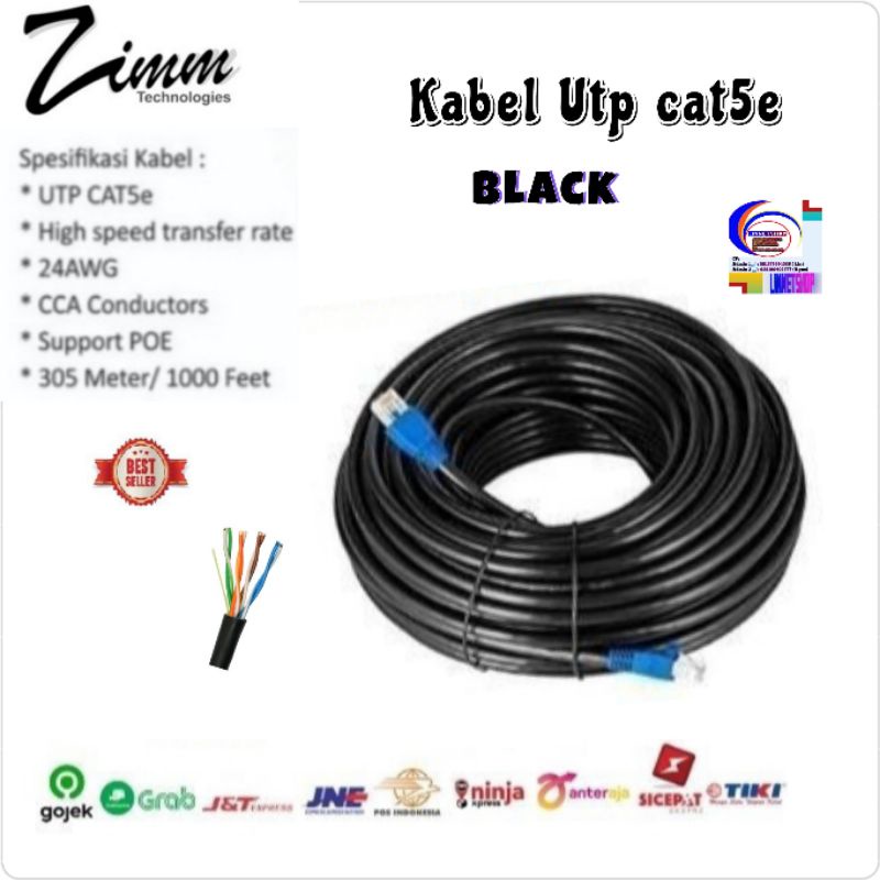 Jual Kabel Lan Utp Cat E Zimmlink Meter Siap Pakai Shopee Indonesia