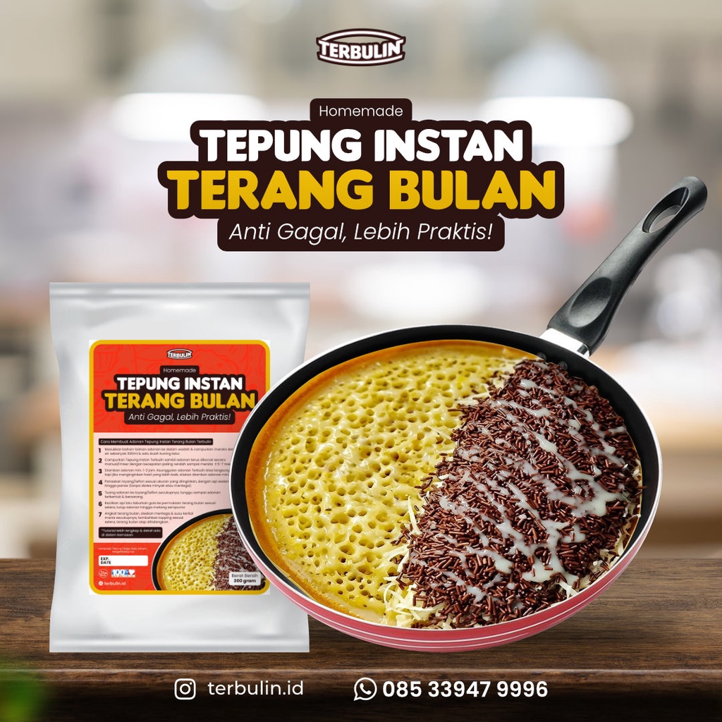 Jual Tepung Instan Terang Bulan, Tepung Premix Adonan Martabak Manis ...