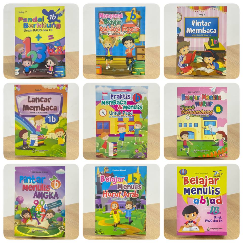 Jual Buku Belajar Jilid PAUD & TK Jilid B Berhitung, Membaca, Menulis ...