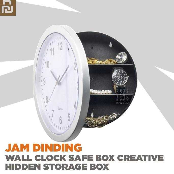 Jual Wall Clock Safe Box Creative Hidden Storage Box (Jam Dinding