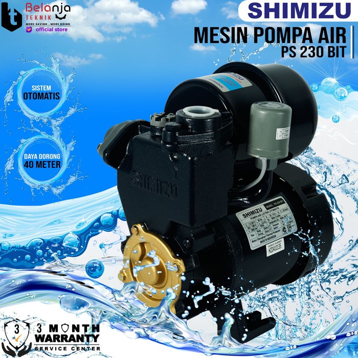 Jual Shimizu Pompa Air Otomatis PS 230 Bit 9 Meter Water Pump PS230 BIT ...