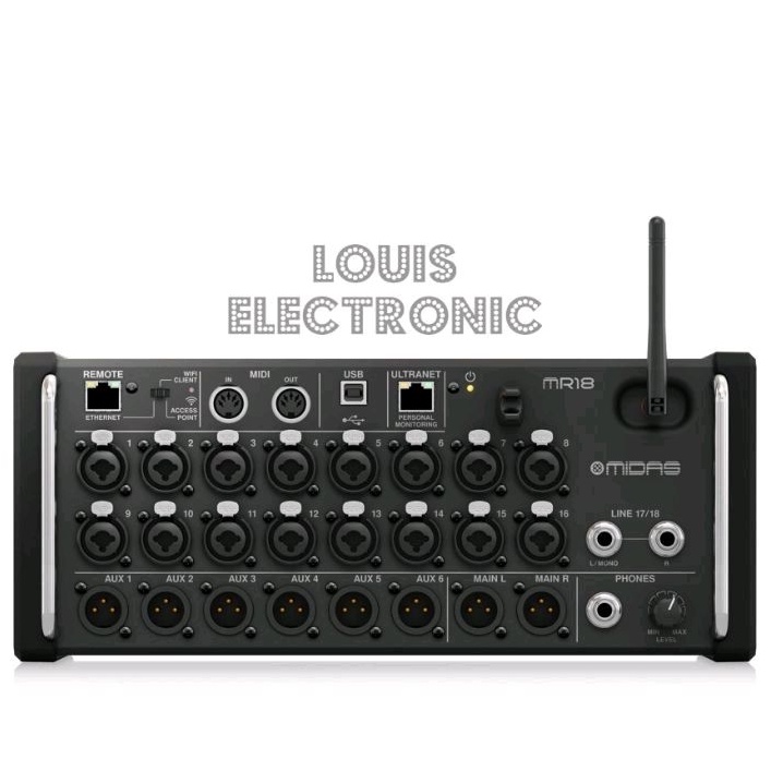 Jual Mixer Digital MIDAS MR18 MR 18 Rackmount Digital Mixer For Android ...