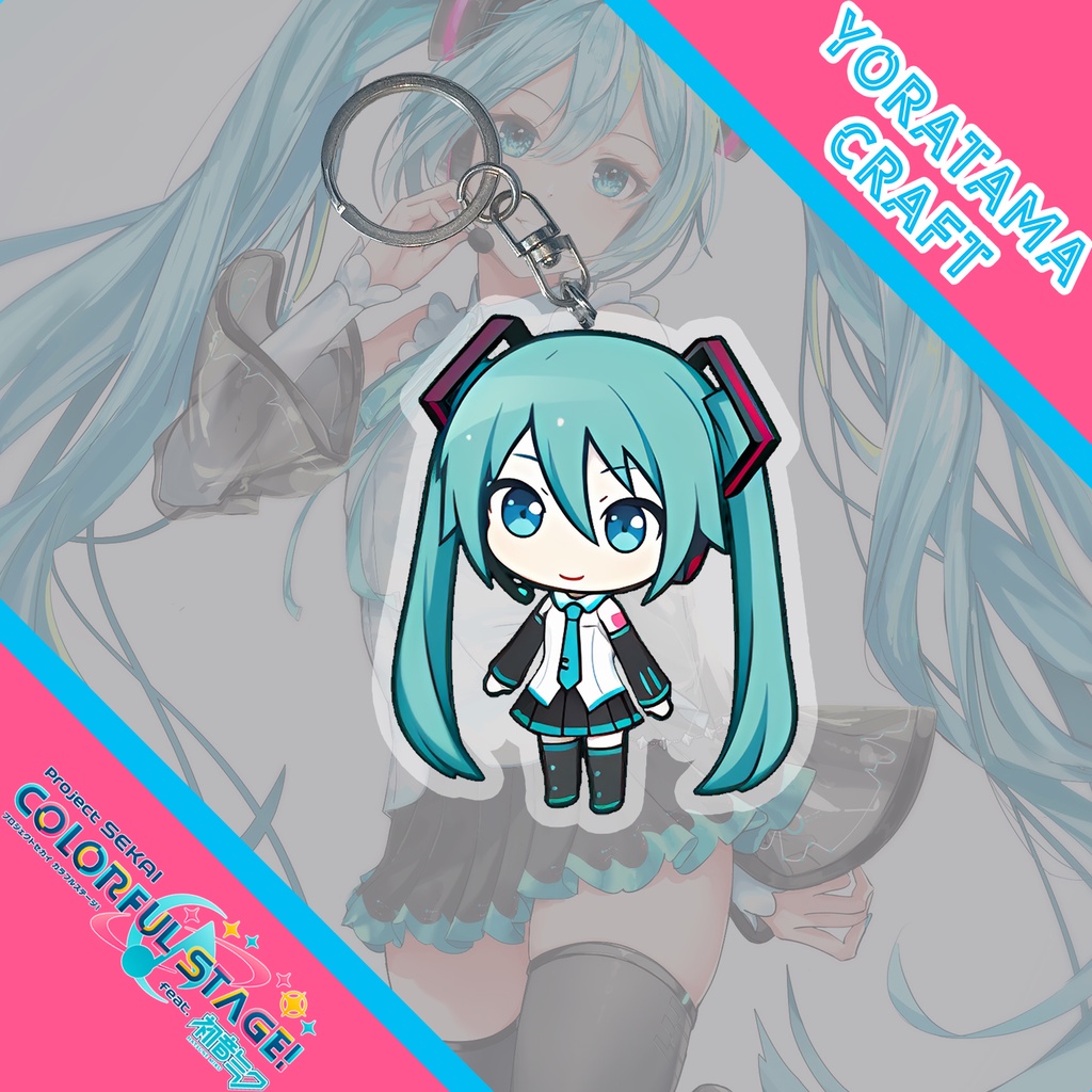 Jual Gantungan Kunci Miku Hatsune Project Sekai Keychain Anime Lucu Murah Shopee Indonesia