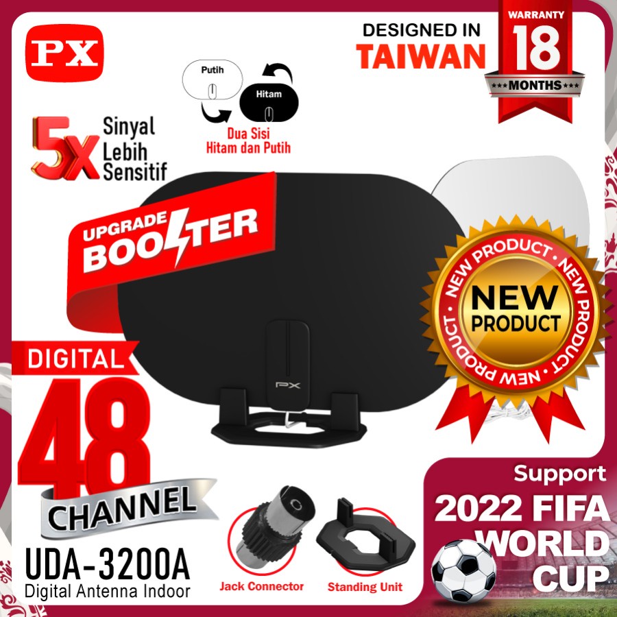 Jual Antena Tv Digital Indoor Dvb T Booster Stb Tv Digital Px Uda A Shopee Indonesia