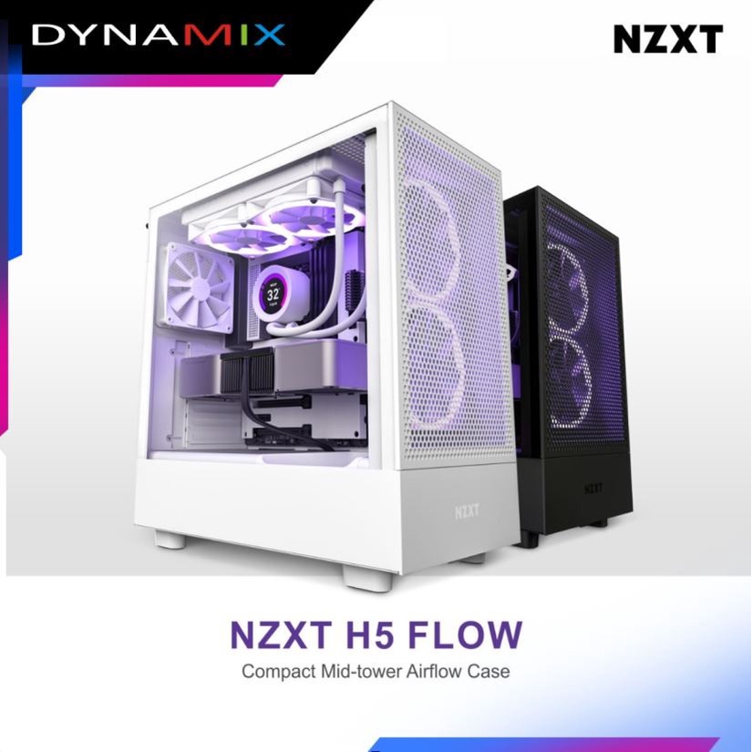 Jual [tanpa Palet Kayu] Casing NZXT H5 FLOW Compact Mid Tower Airlfow ...