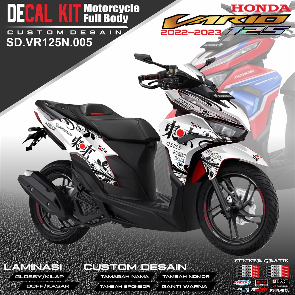 Jual Decal VARIO 125 NEW - Dekal Stiker Striping Fullbody Fullblok List ...
