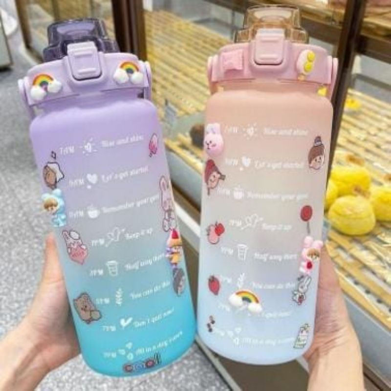 Jual Botol Minum Viral 2 liter / Botol Minum kekinian / botol minum ...