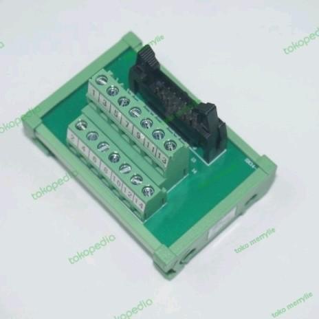 Jual Idc Pin Terminal Block Connector Din Rail For Plc Keyence Kv