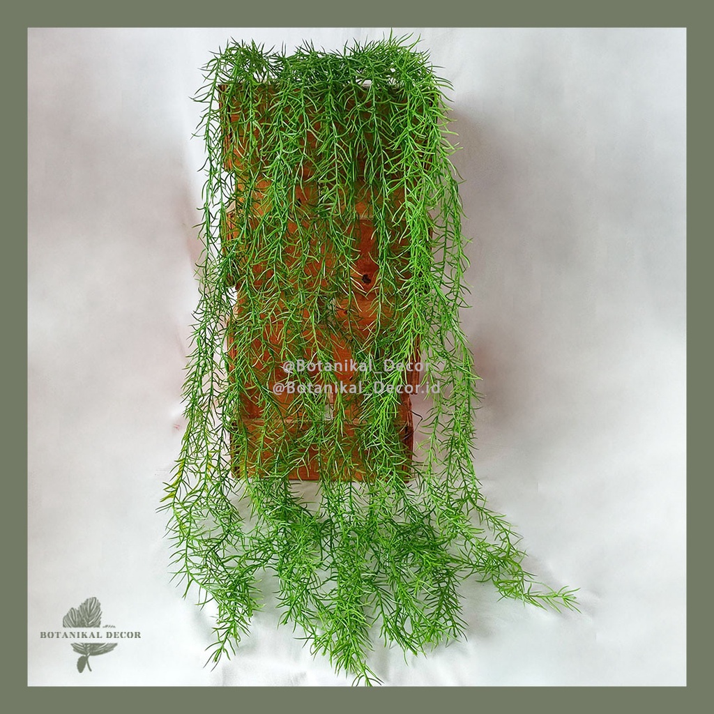 Jual Bunga Daun Spanish Moss Garland Hanging Leaf Bunga Plastik Bunga