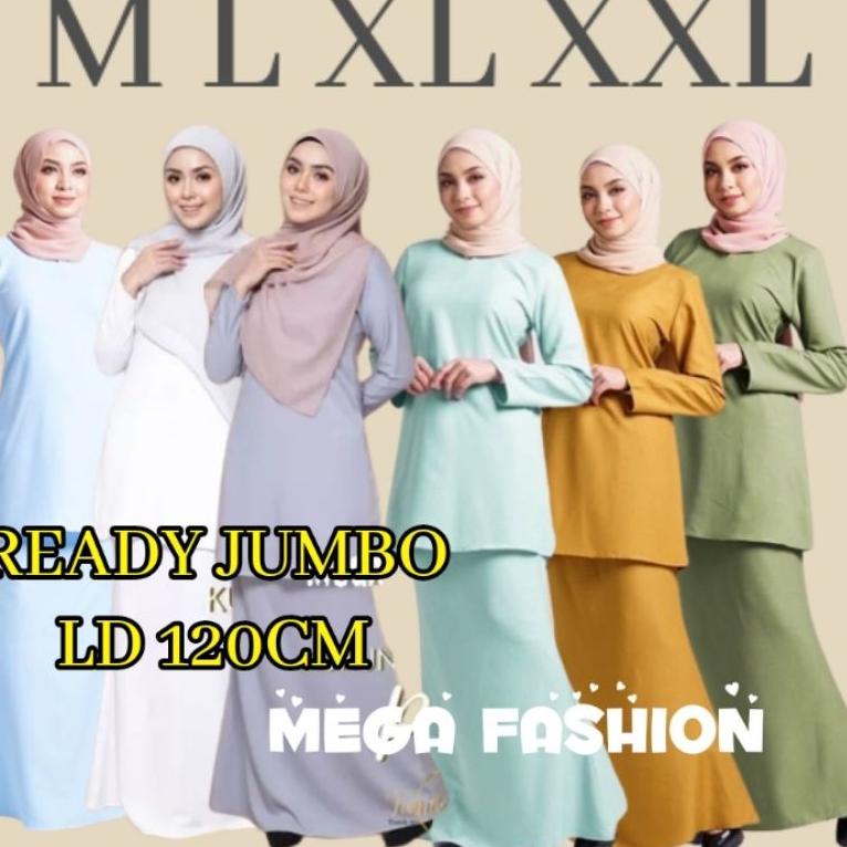 Jual Baju Kurung Melayu Malaysia Rnb Motif Polos Rok And Blus Baju