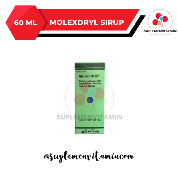 Jual Molexdryl Sirup Obat Batuk Berdahak Original Molex Ayus - Botol