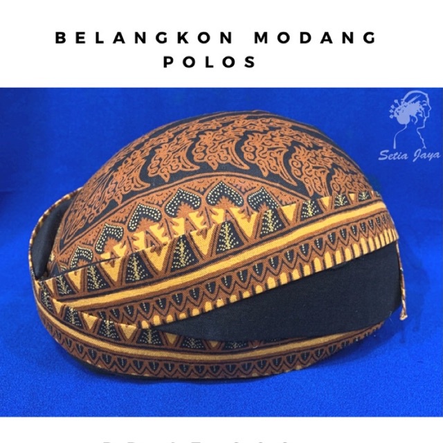 Jual Belangkon Modang Polos /Belangkon Modang Dewasa/ Topi Adat Jawa ...