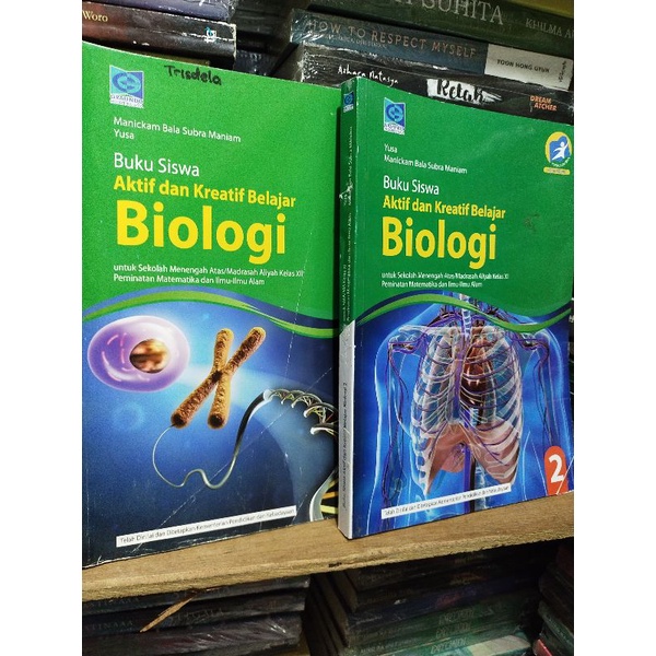 Jual Buku BIOLOGI 1,2,3 SMA/MA KELAS X,XI,XII KELOMPOK PEMINATAN IPA ...