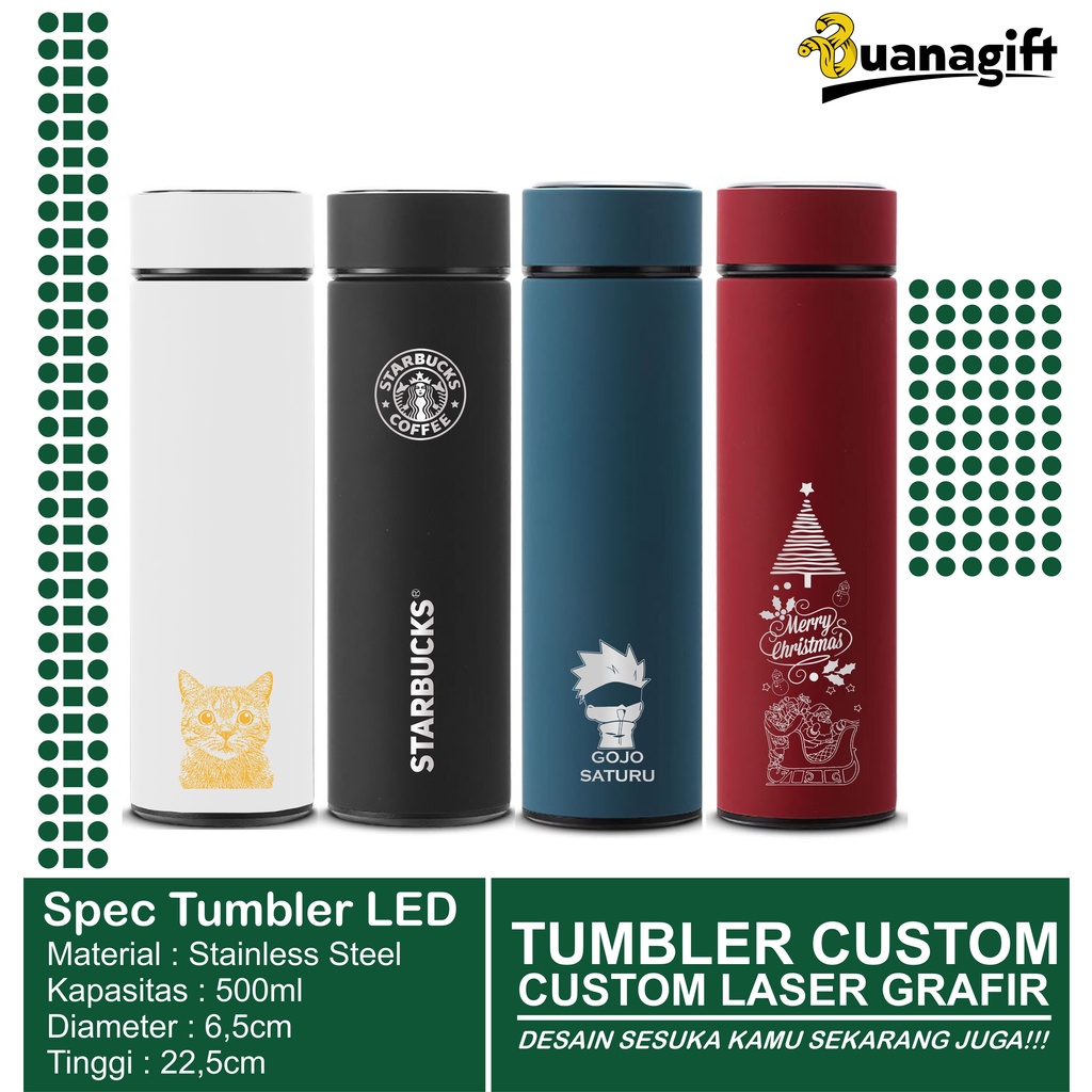 Jual Buanagift - Tumbler LED - Custom Grafir | Shopee Indonesia
