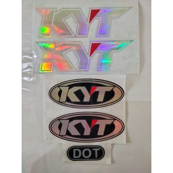 Jual stiker helm KYT full set warna hologram | Shopee Indonesia