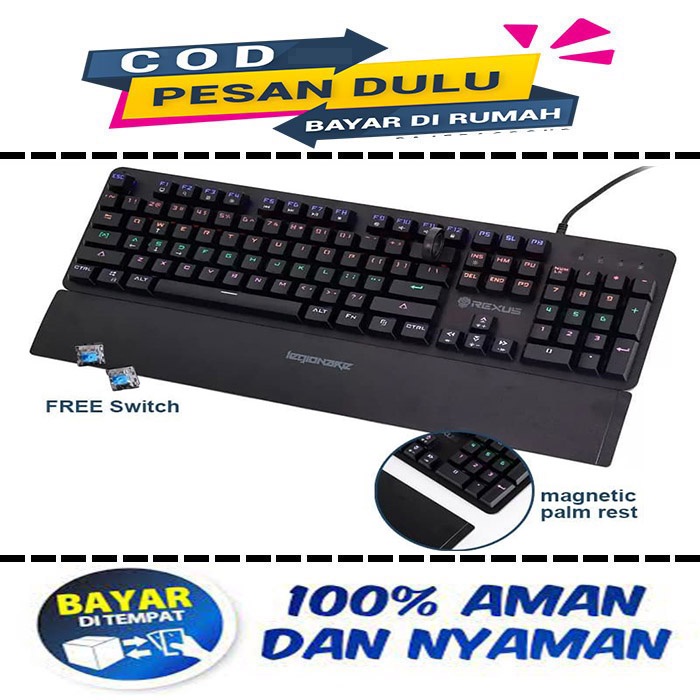 Jual Keyboard Gaming Rexus Mx3 Mechanical Legionare | Shopee Indonesia