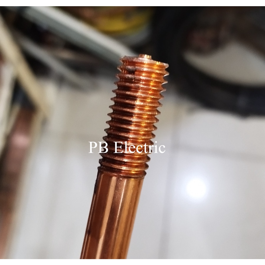 Jual Grounding Rod 5/8 x 2 Meter / Copper Rod 5/8 x 2 Meter / Batang