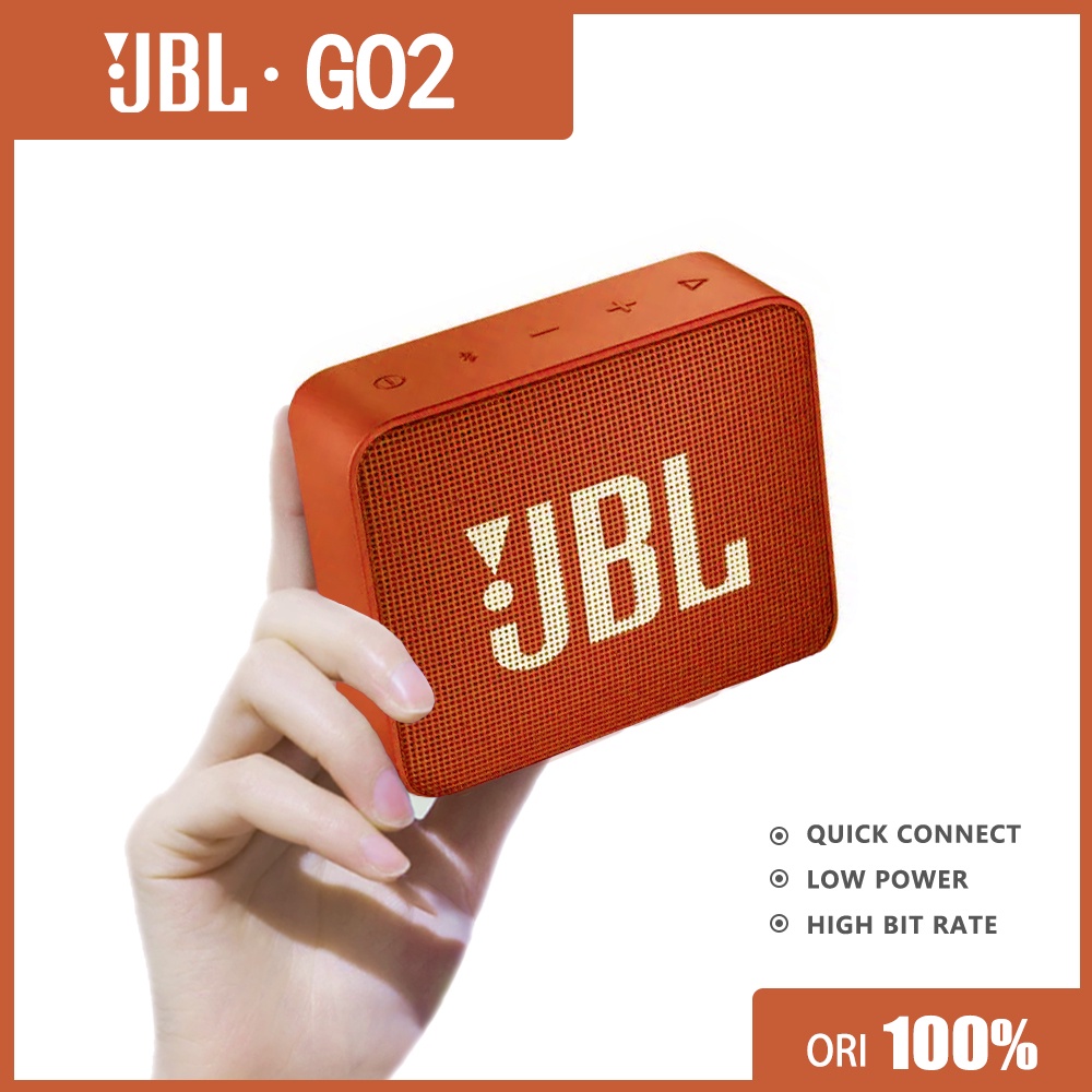 Jual JBL Go 2 Portable Wireless Bluetooth Mini Speaker Waterproof