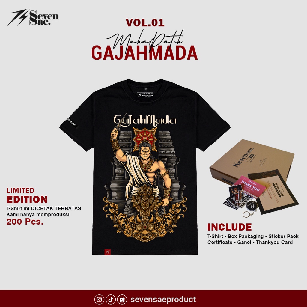 Jual KAOS GAJAH MADA MAJAPAHIT KEREN LIMITED EDITION | Shopee Indonesia