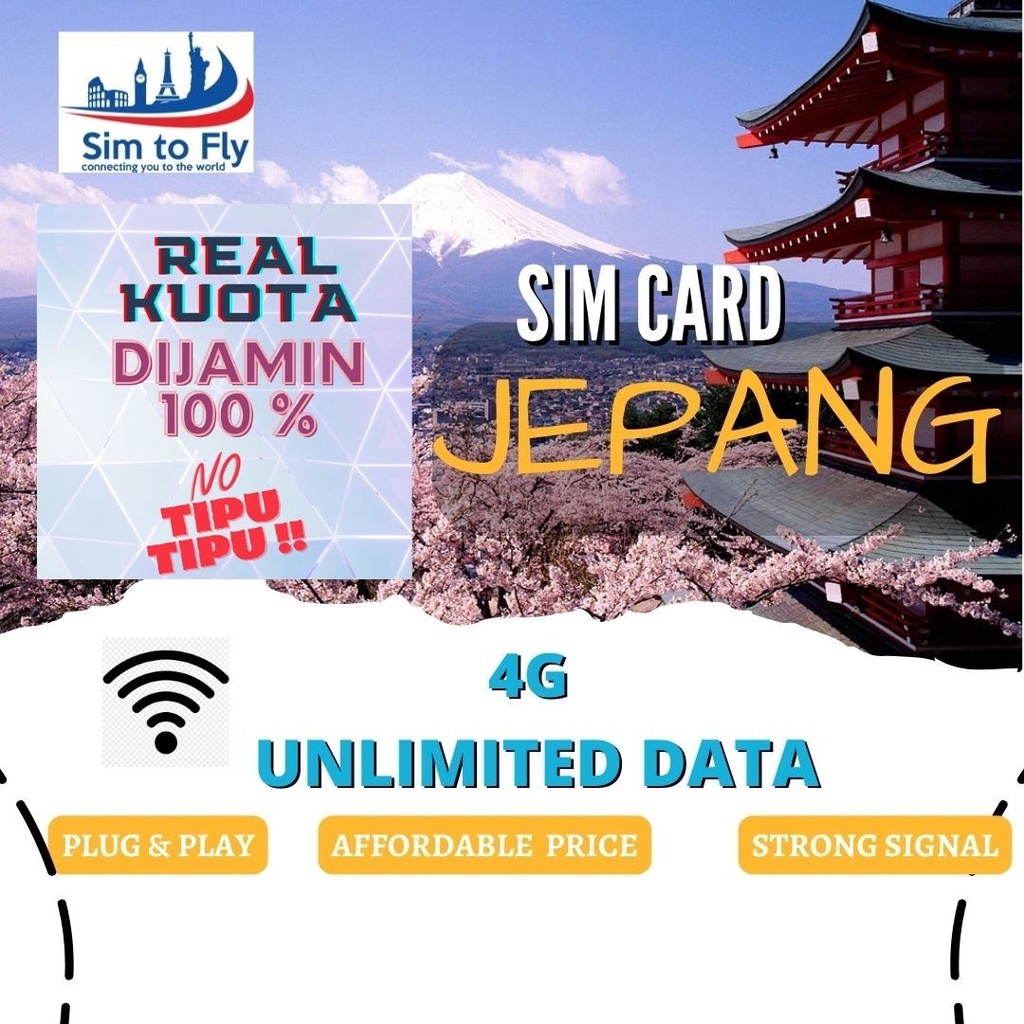 Jual Sim Card Jepang Unlimited Data Internet ( Simcard Jepang 