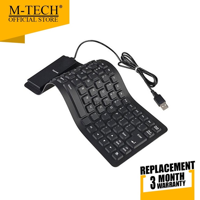 Jual Keyboard M-Tech Original Keyboard Flexible Usb Fleksibel | Shopee ...
