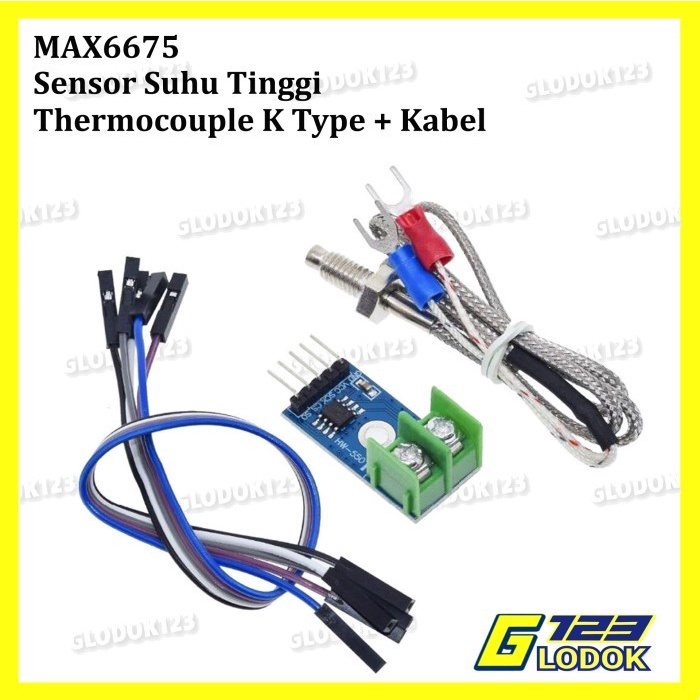 Jual max6675 k type thermocouple temperature sensor suhu arduino module
