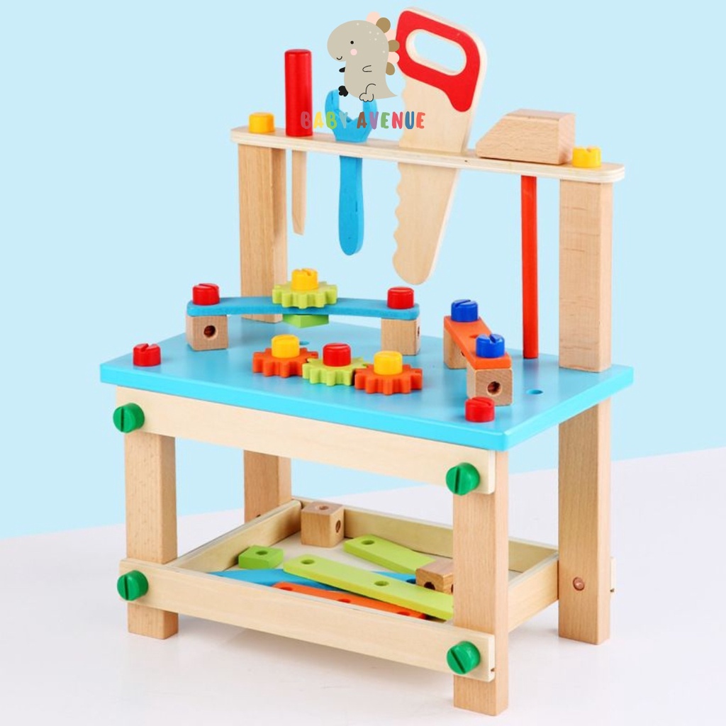 Jual Wooden Tool Box / Mainan kayu / mainan anak kayu / Pretend Play