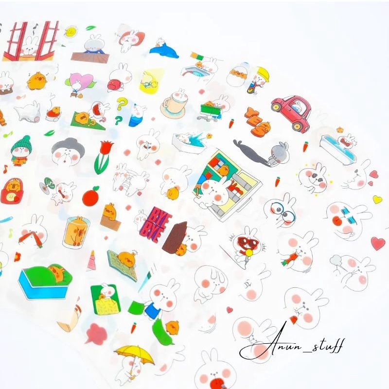 Jual Stiker PET Full Cutting Cute Hand Drawing Sticker [SATUAN ...