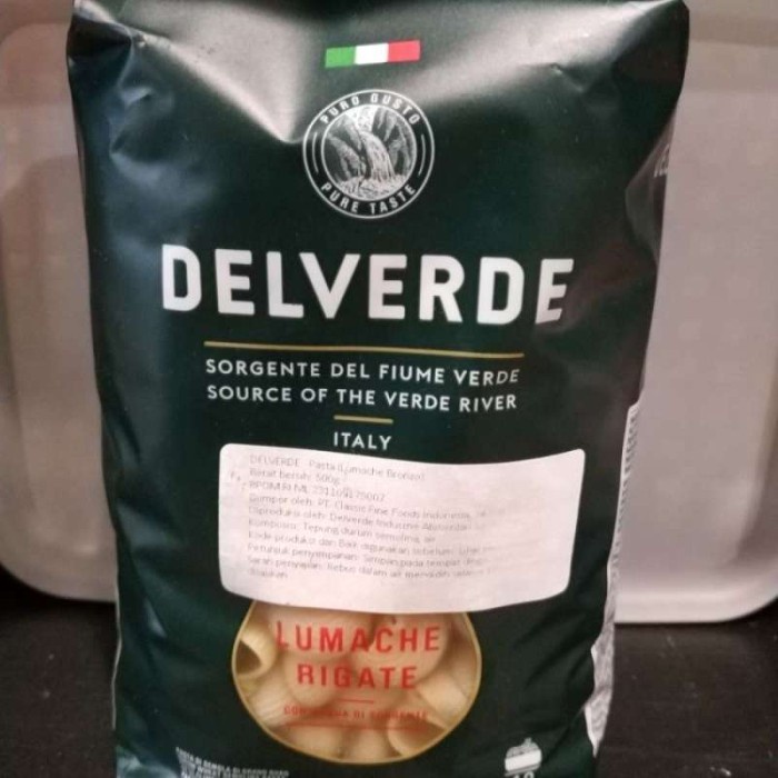 Jual Delverde lumache rigate no. 39 500gr | Shopee Indonesia