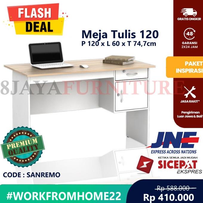 Jual Meja Kantor Kerja Komputer Meja Tulis Belajar Laci Mt 120 Cm 12 Biro Shopee Indonesia