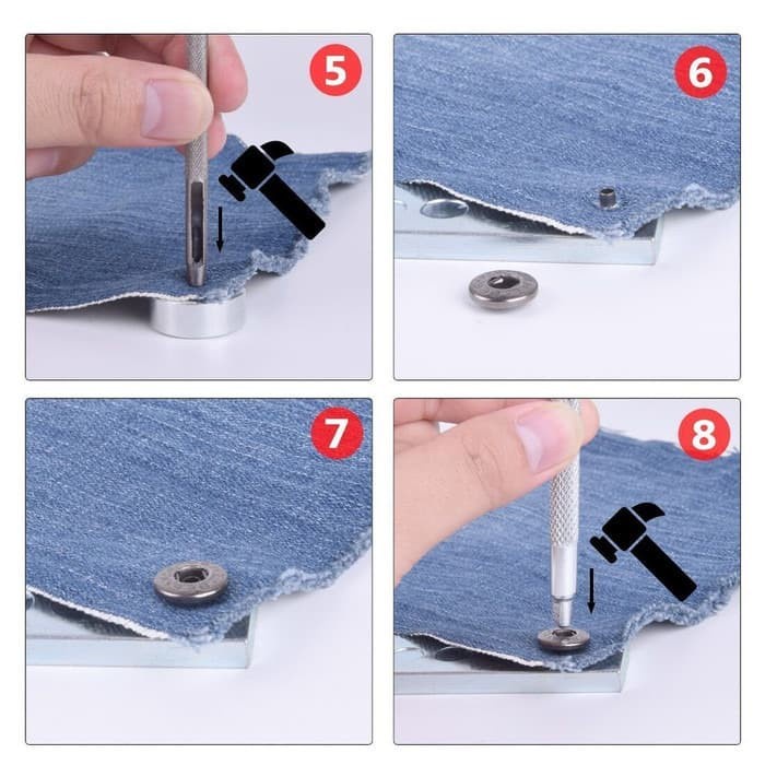 Jual Set Alat Pasang/Getok Paku Kancing Snap/Keling | Shopee Indonesia