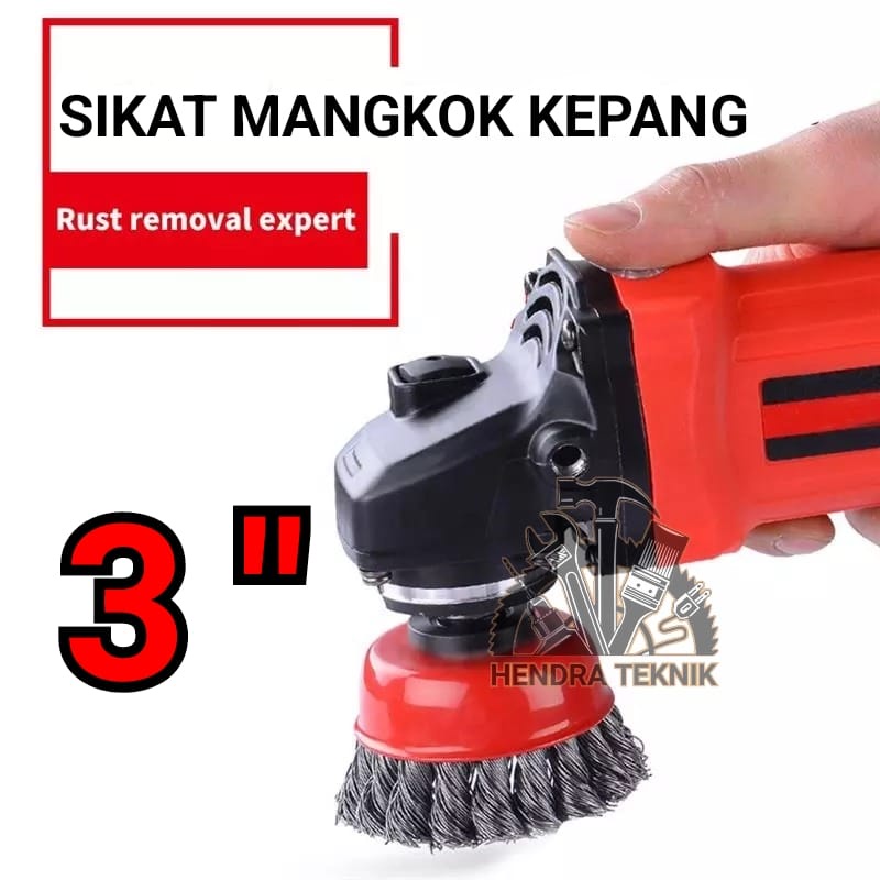 Jual Sikat Mangkok Kepang In Sikat Mangkok Pelintir Sikat Grinda Wire Cup Brush Mm Murah