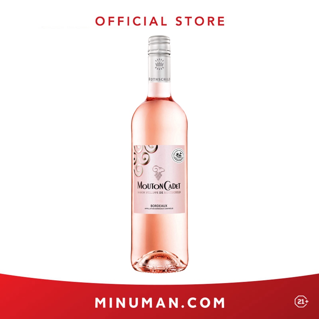 Jual Mouton Cadet Bordeaux Classic Rose 750ml Shopee Indonesia