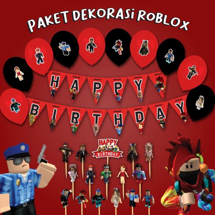 Jual Paket Dekorasi Roblox Hbd Happy Birthday Hiasan Dekorasi Ulang Tahun Shopee Indonesia