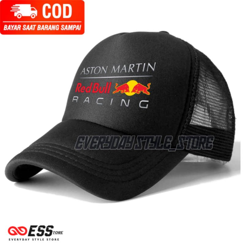 Jual Topi Aston Martin Redbull Racing Trucker Jaring | Shopee Indonesia