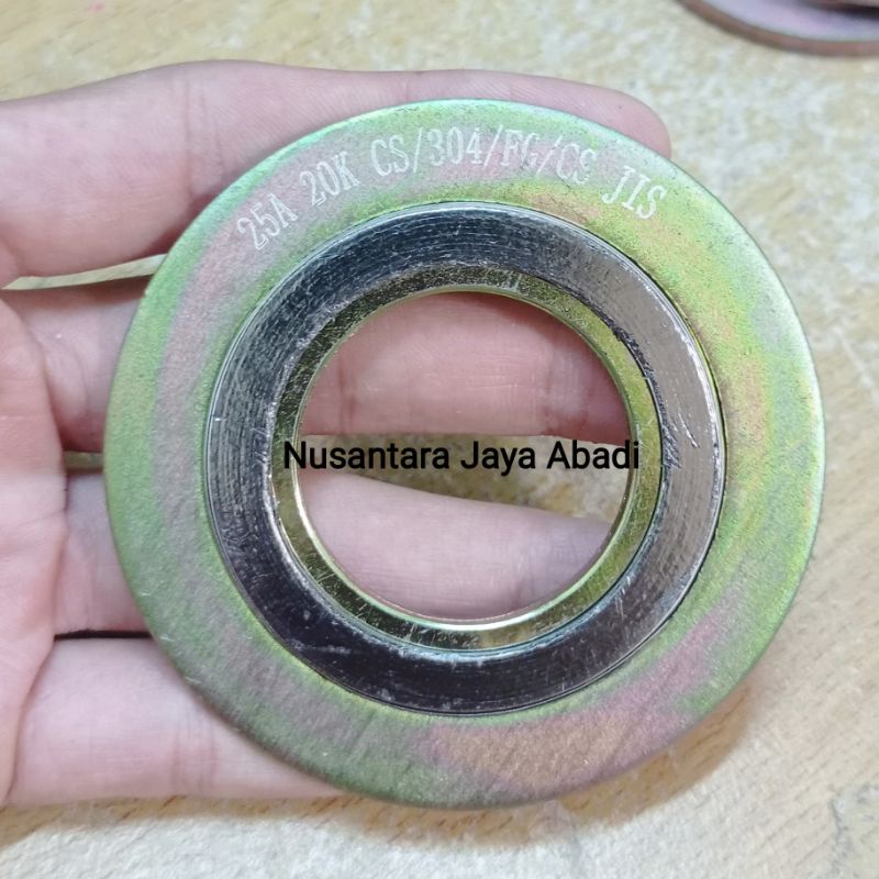 Jual Spiral Wound Gasket SWG Carbon Steel Besi JIS 20K 1 " inchi DN 25