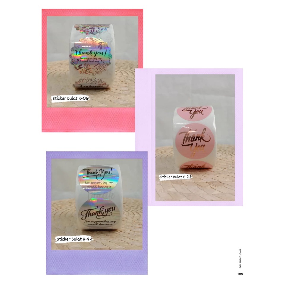 Jual Stiker Thank You Label Thank You Lucu | Shopee Indonesia